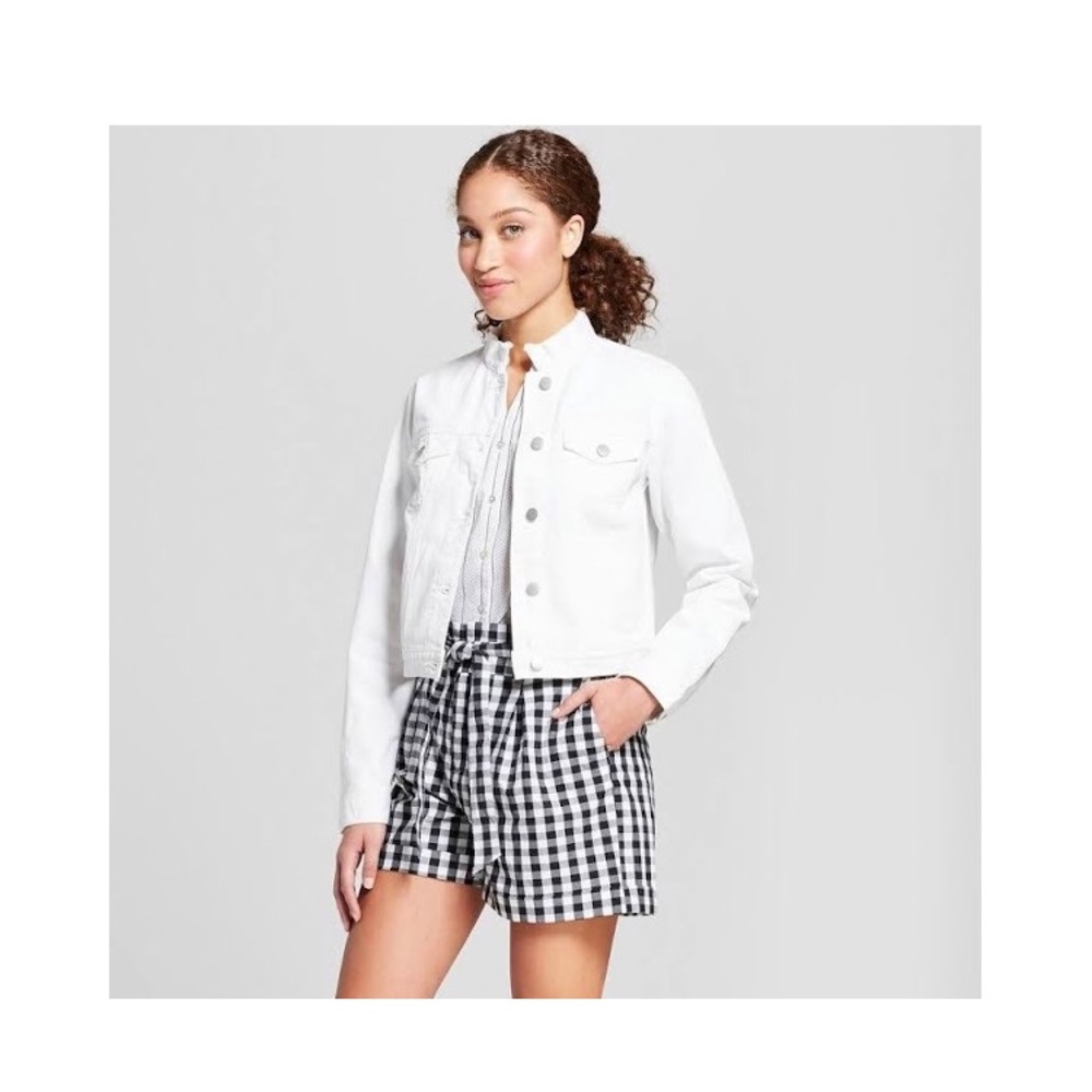 White denim jacket